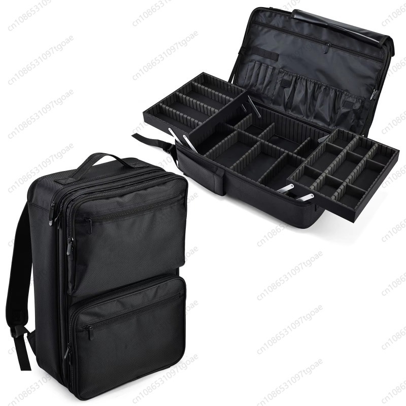 Tech Accessories Travel Bag - Multi-Pocket Hair Styling Tools Storage Bag