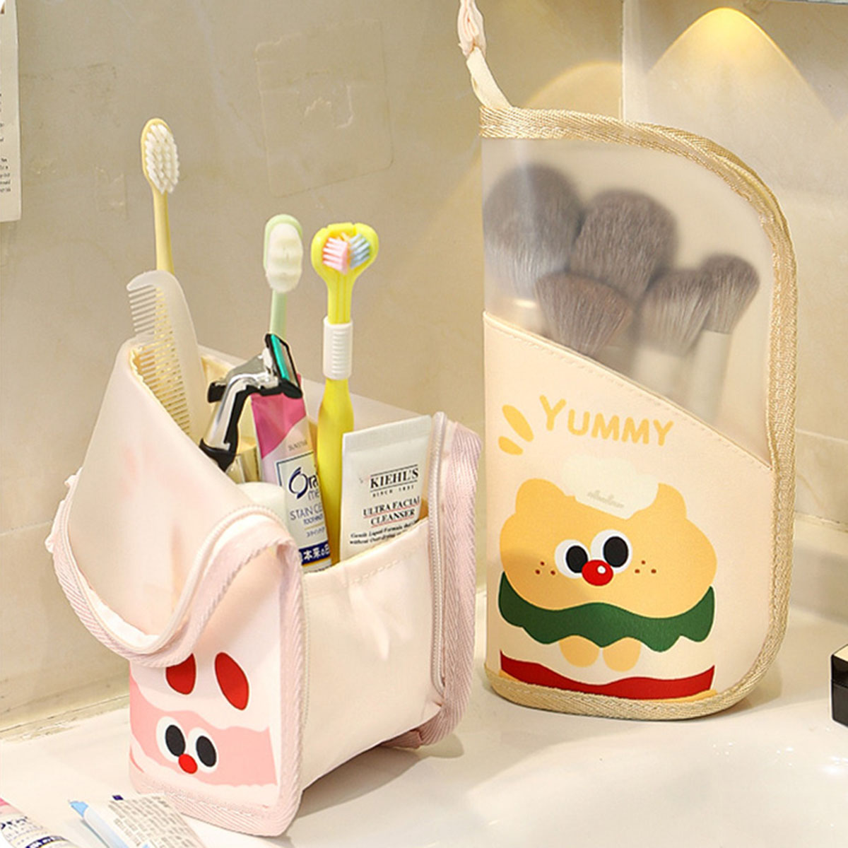 Tech Accessories Travel Bag - 1Pcs Cosmetic Bag Travel Stand Storage
