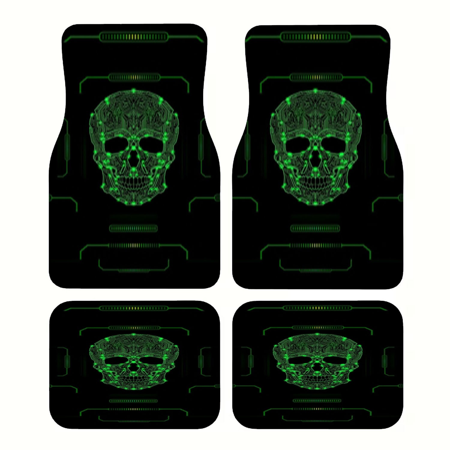 Cyberpunk Skull Car Floor Mats - Tech Accessories Luxury recension och pris