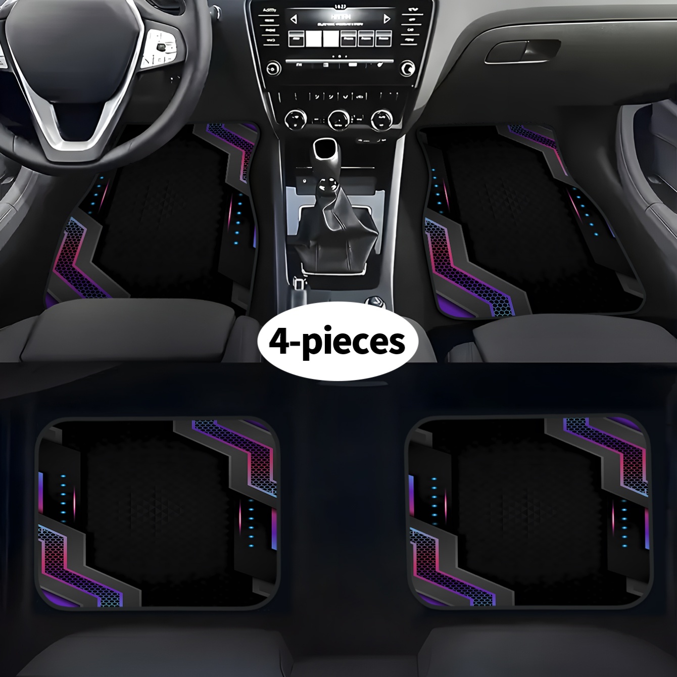 4pcs 2D High-Tech Frame Printe - Tech Accessories Luxury recension och pris