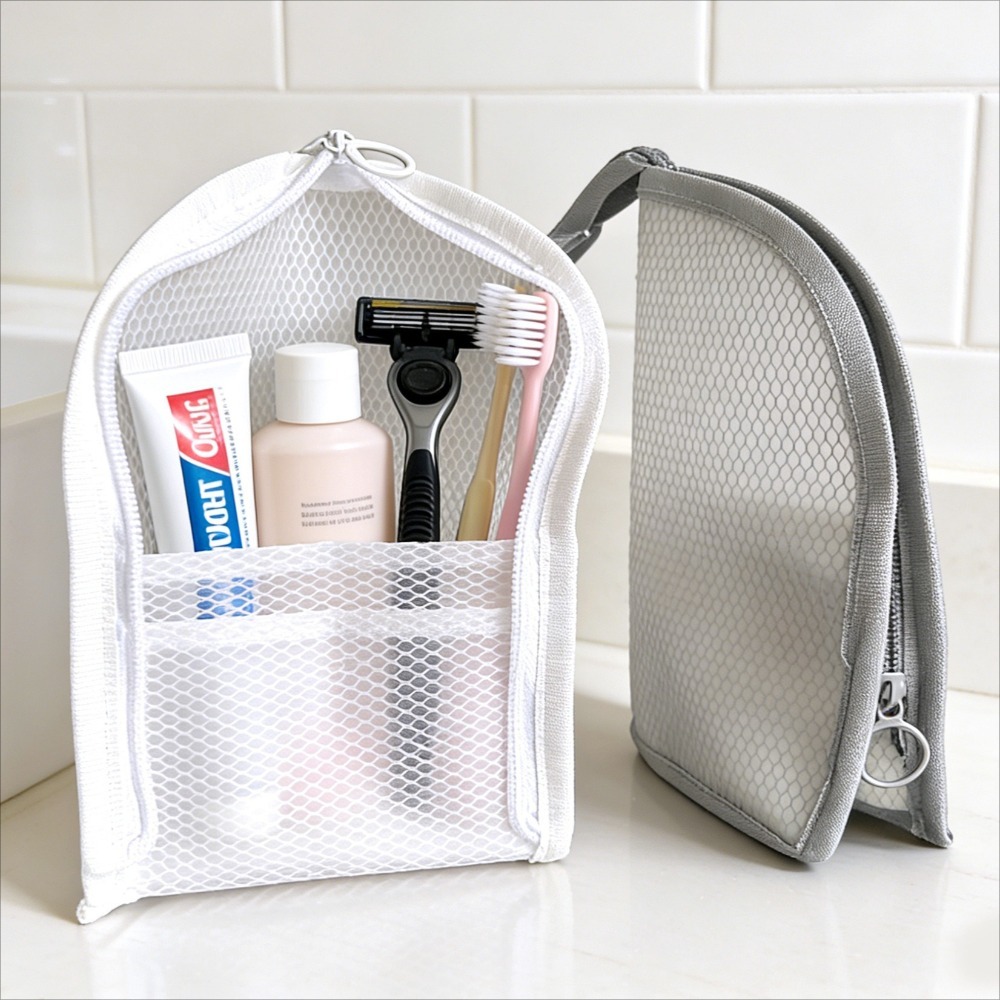 Mesh Toiletry Bag Breathable Q - Tech Accessories Travel Bag recension och pris
