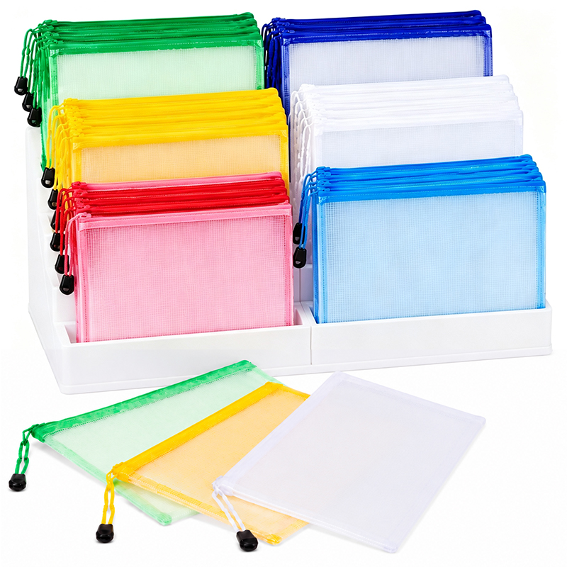 5/20PCS A4/A5 Mesh Zipper Pouc - Tech Accessories Travel Bag recension och pris