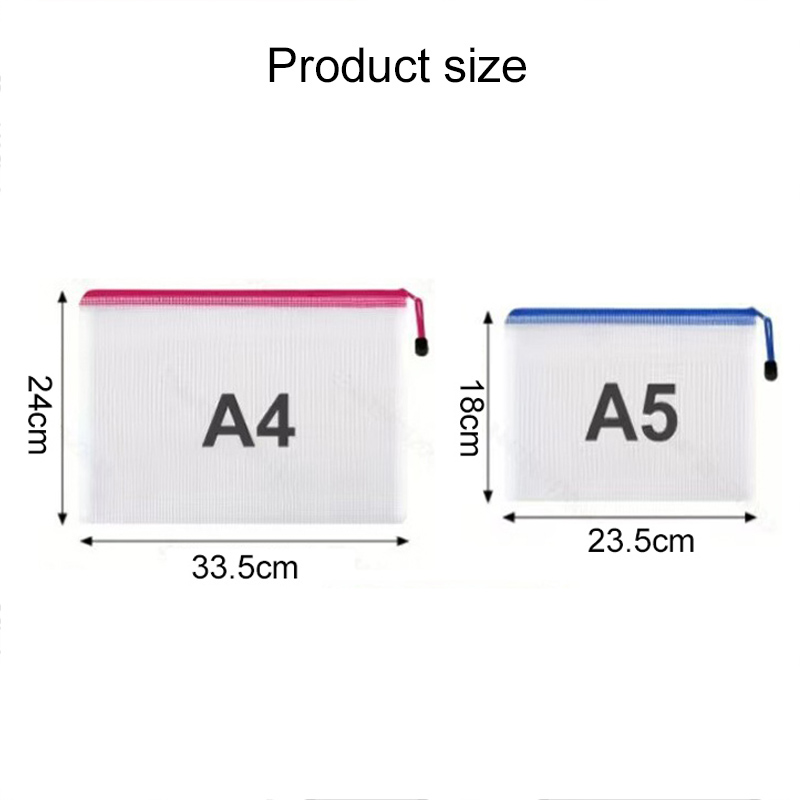 5/20PCS A4/A5 Mesh Zipper Pouc - Tech Accessories Travel Bag recension och pris