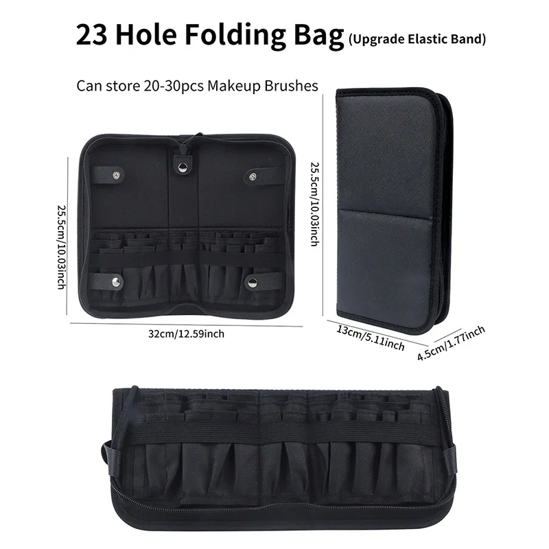29/23 Holes Foldable Makeup Br - Tech Accessories Travel Bag recension och pris