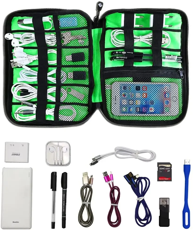 Cable Organizer Storage Bags S - Tech Accessories Travel Bag recension och pris