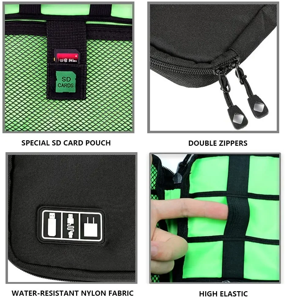Cable Organizer Storage Bags S - Tech Accessories Travel Bag recension och pris